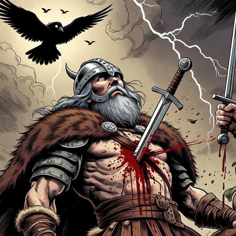 Artwork for "Valhalla Awaits" - Track 9 from The Wanderer's Saga by Útlagi