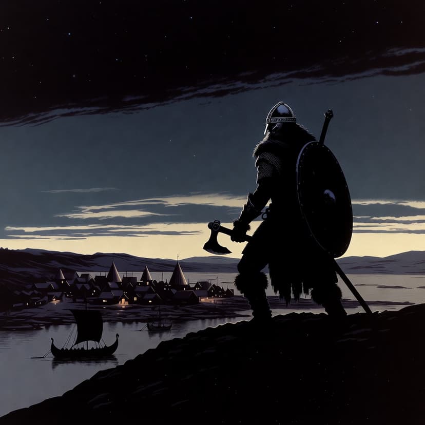 Artwork for "The Wolf Upon the Ridge" - Track 3 from The Wanderer's Saga by Útlagi